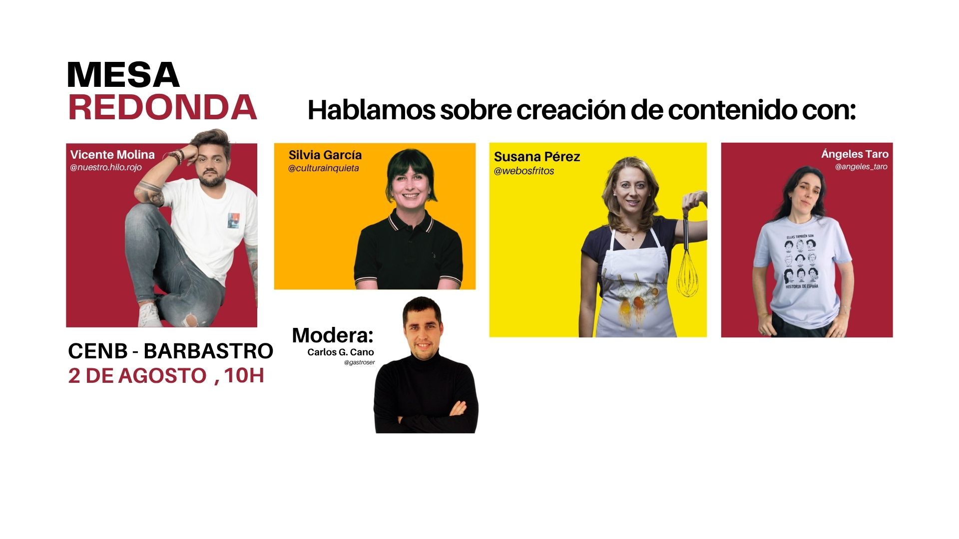 Mesa redonda sobre creación de contenido en Festival Vino Somontano 2025